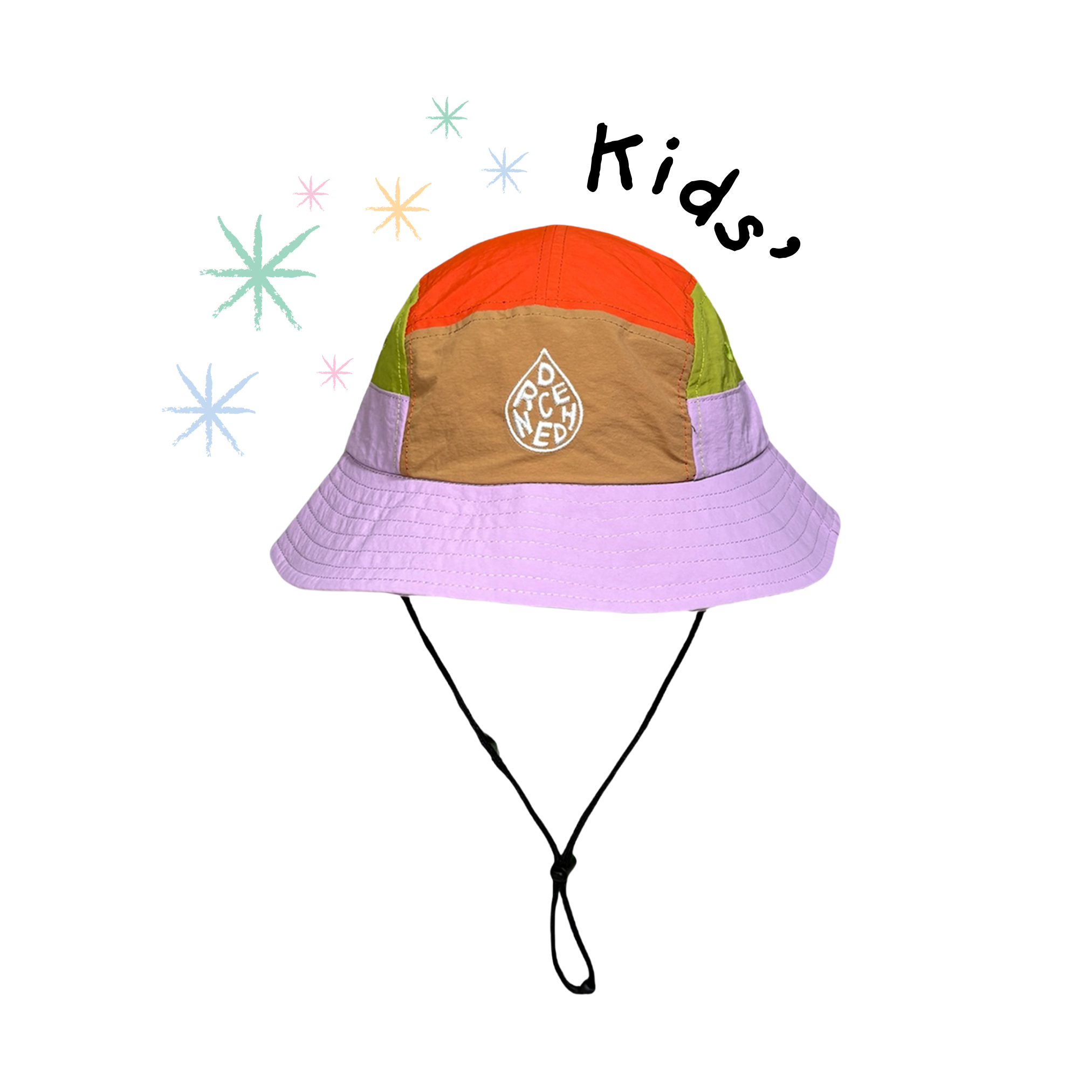 *KIDS* 5-Panel Bucket Hat - Grape