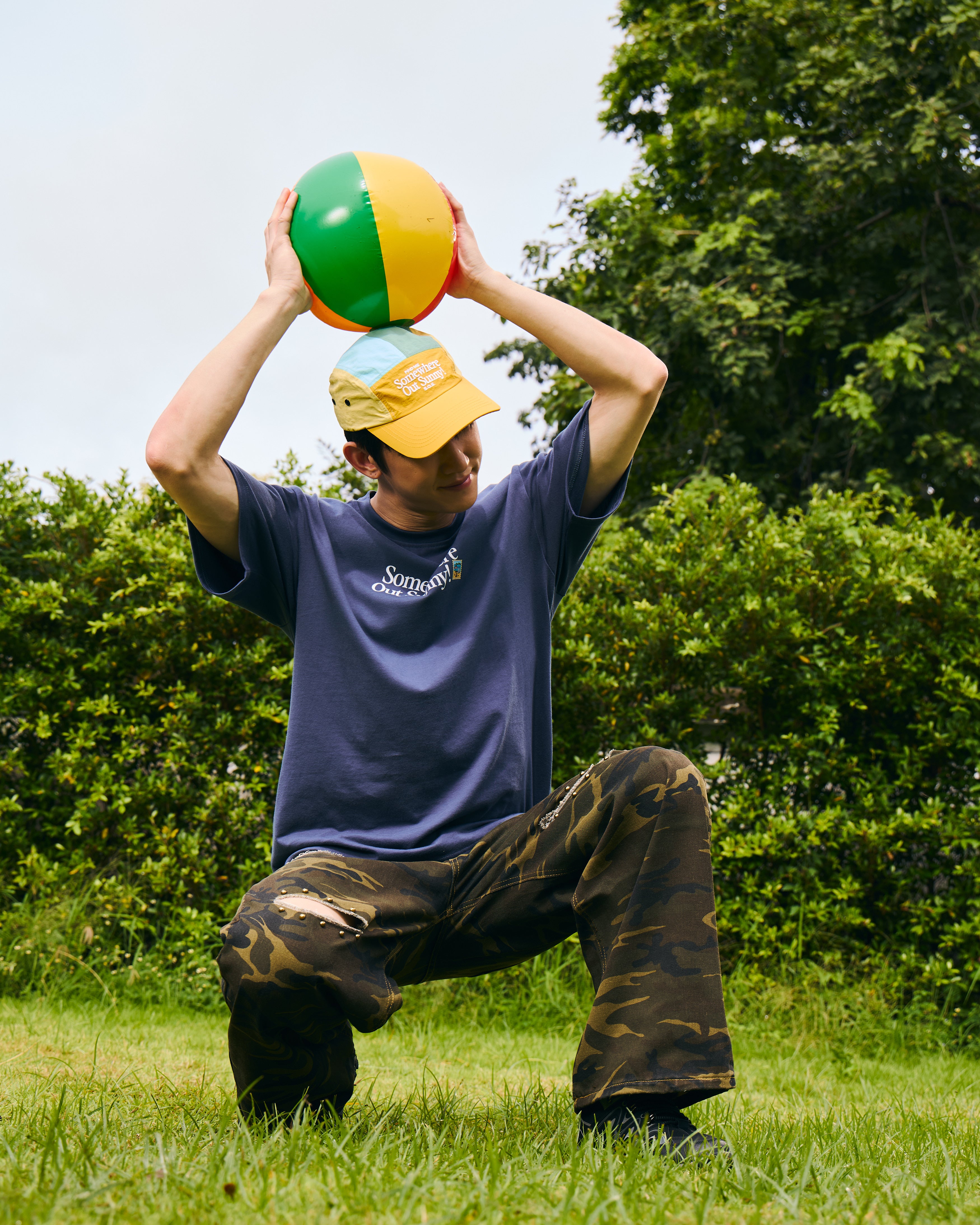 *Wacky Wears Collab* 5 Panel Cap - S.O.S. Lemon