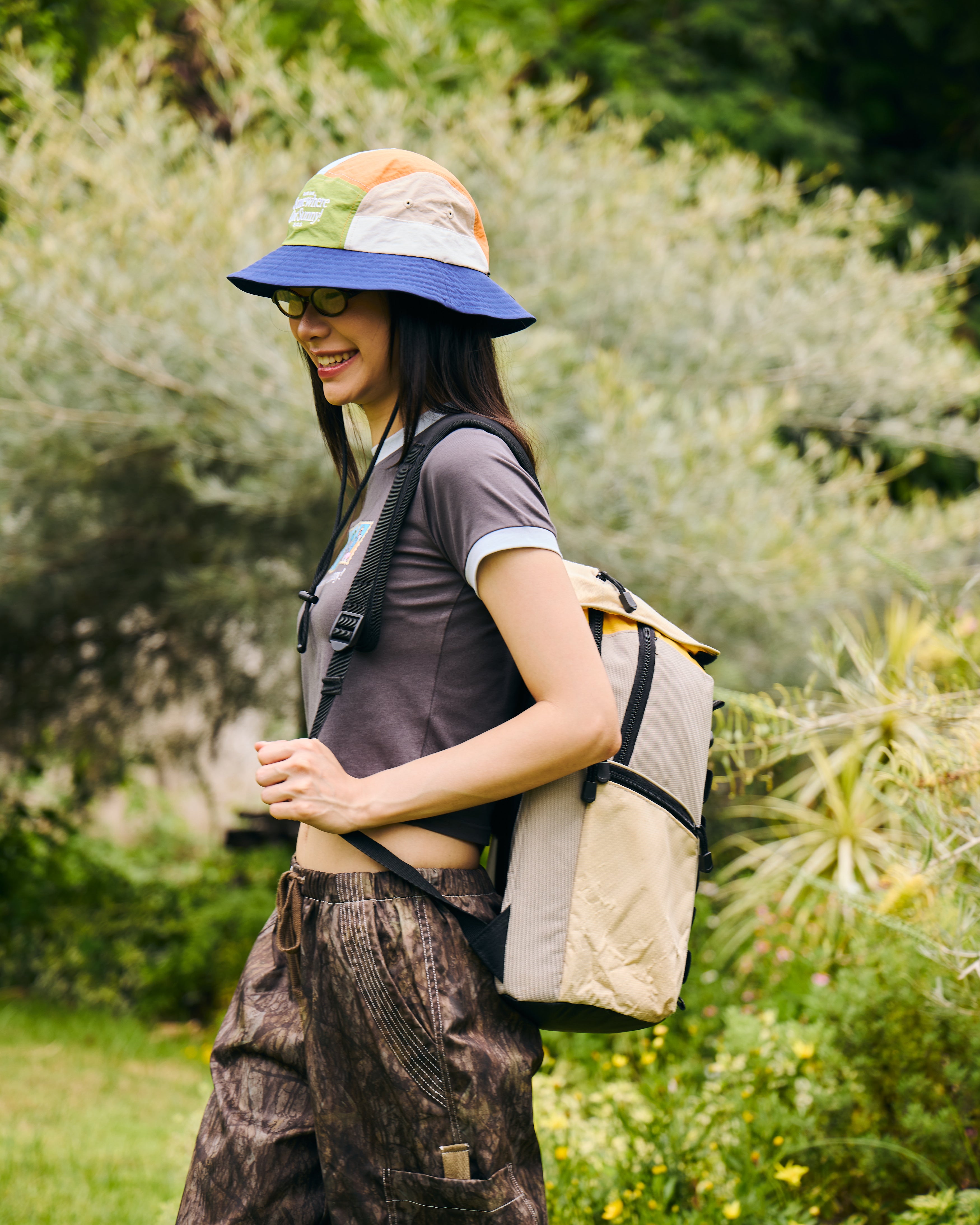 *Wacky Wears Collab* 5-Panel Bucket Hat - S.O.S. Navy