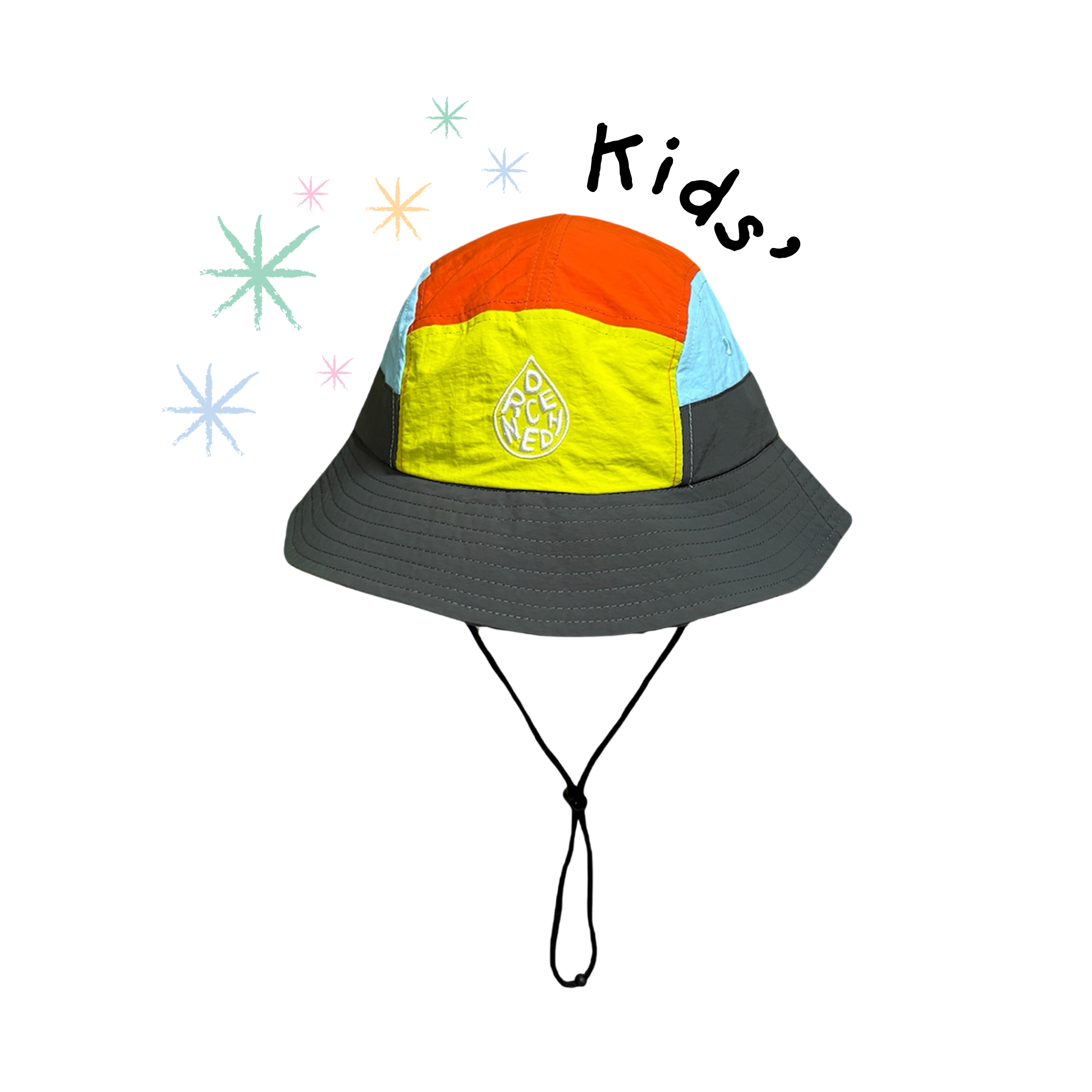 *KIDS* 5-Panel Bucket Hat - Charcoalstrike