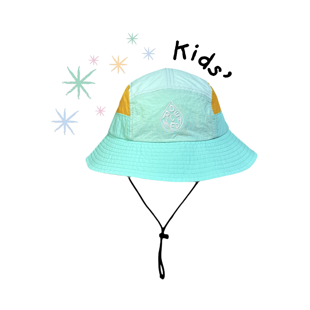 *KIDS* 5-Panel Bucket Hat - Ocean Breeze