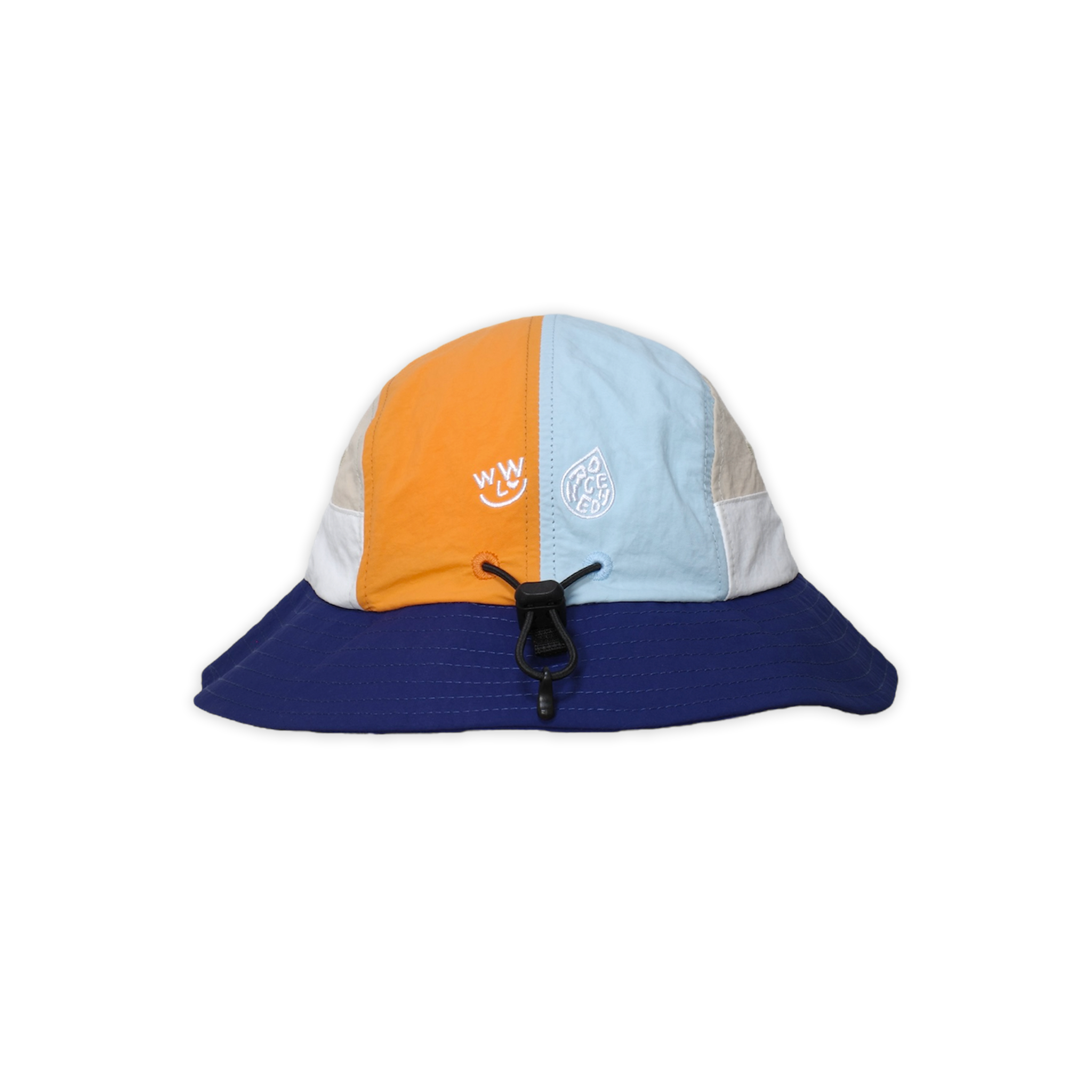 *Wacky Wears Collab* 5-Panel Bucket Hat - S.O.S. Navy