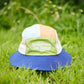 *Wacky Wears Collab* 5-Panel Bucket Hat - S.O.S. Navy