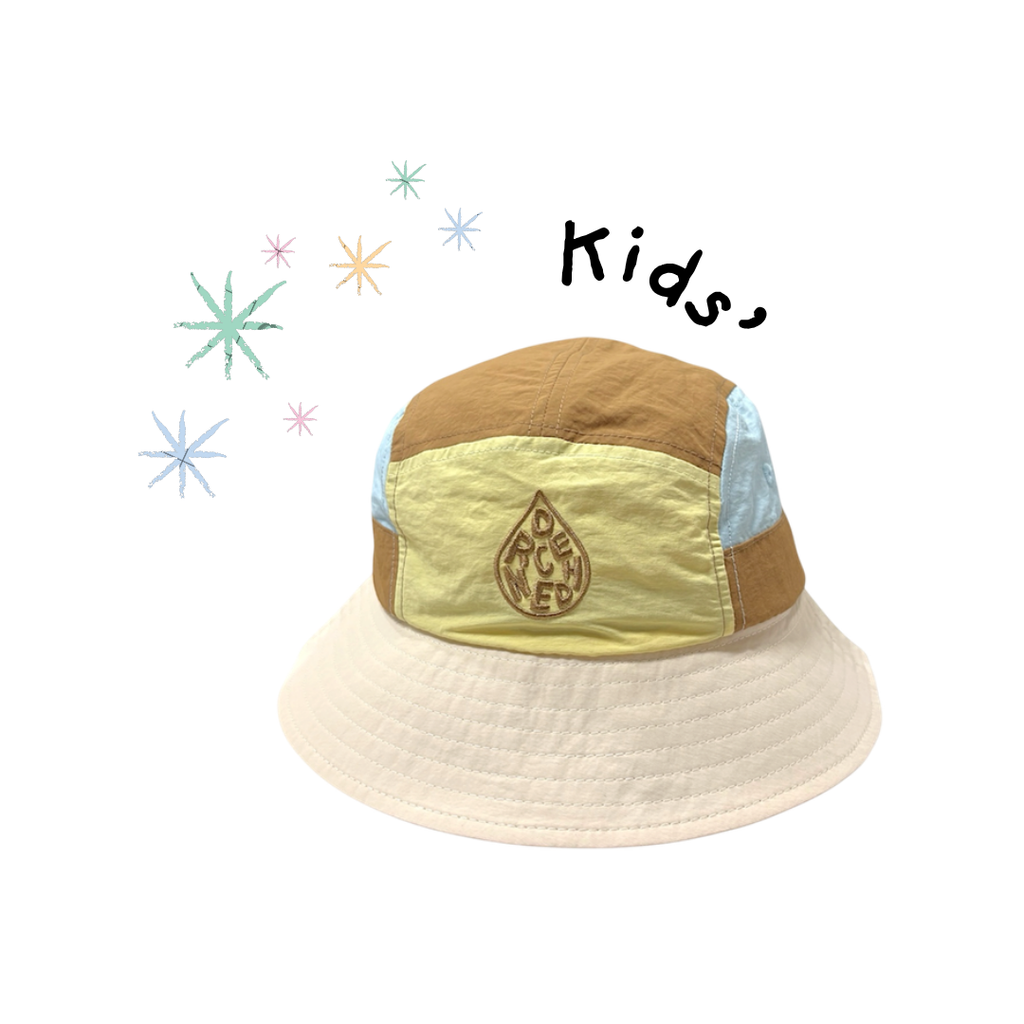 *KIDS* 5-Panel Bucket Hat - Honeycomb