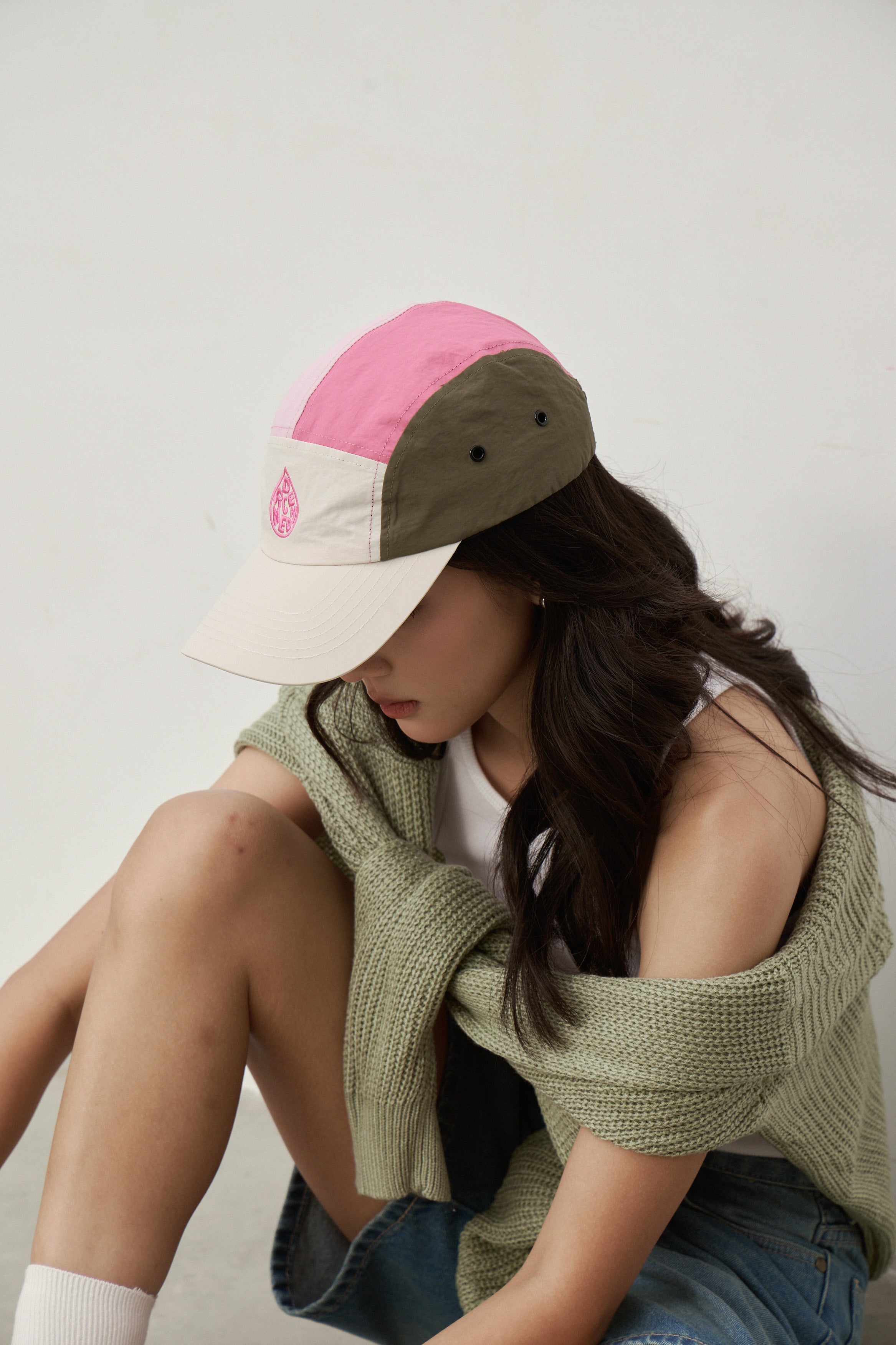 5 Panel Cap - Strawberry Matcha