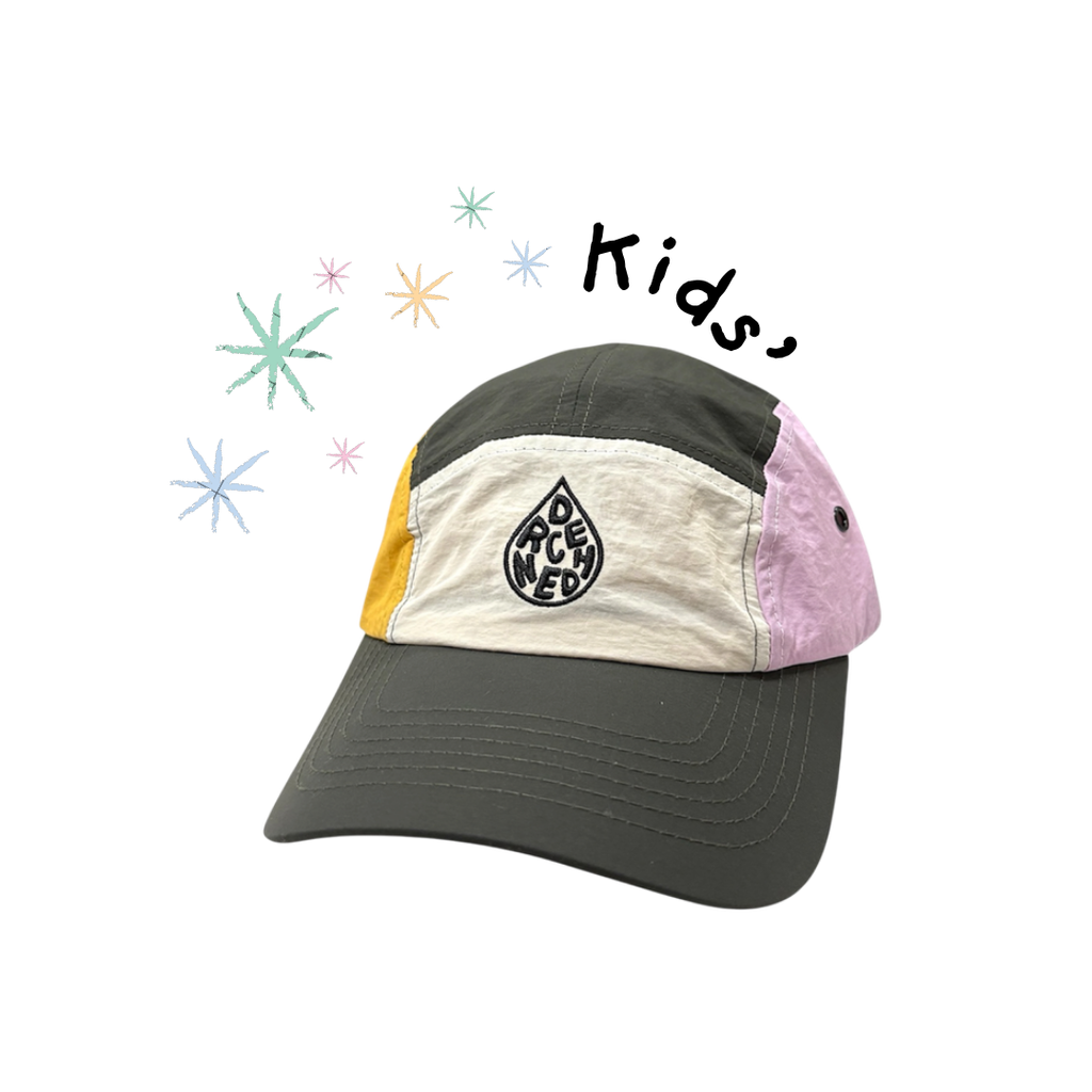 *KIDS* 5-Panel Bucket Cap - Black Citrus