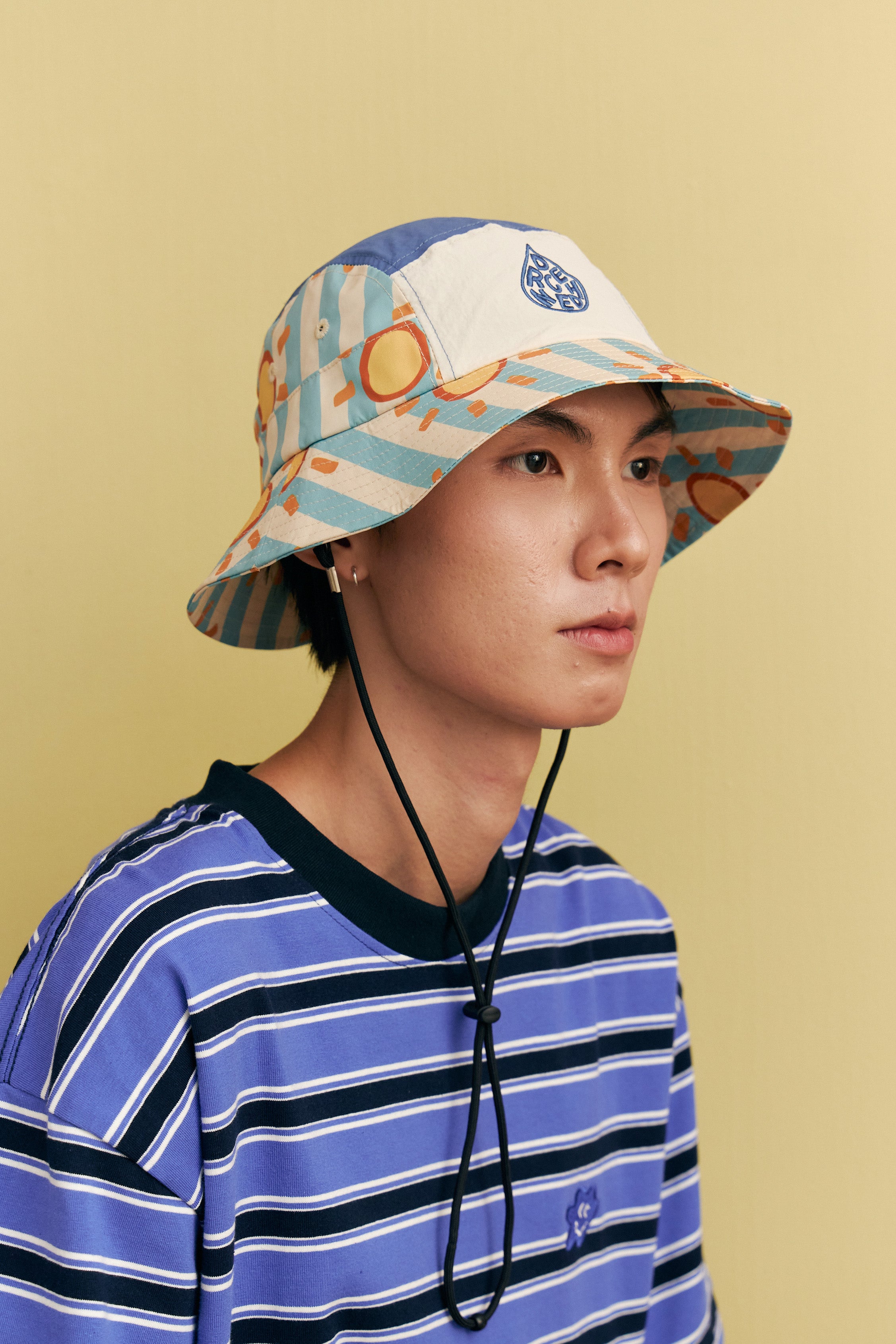 *KIDS* Smitten By Pattern Collab 5-Panel Bucket Hat - Sun Seeker