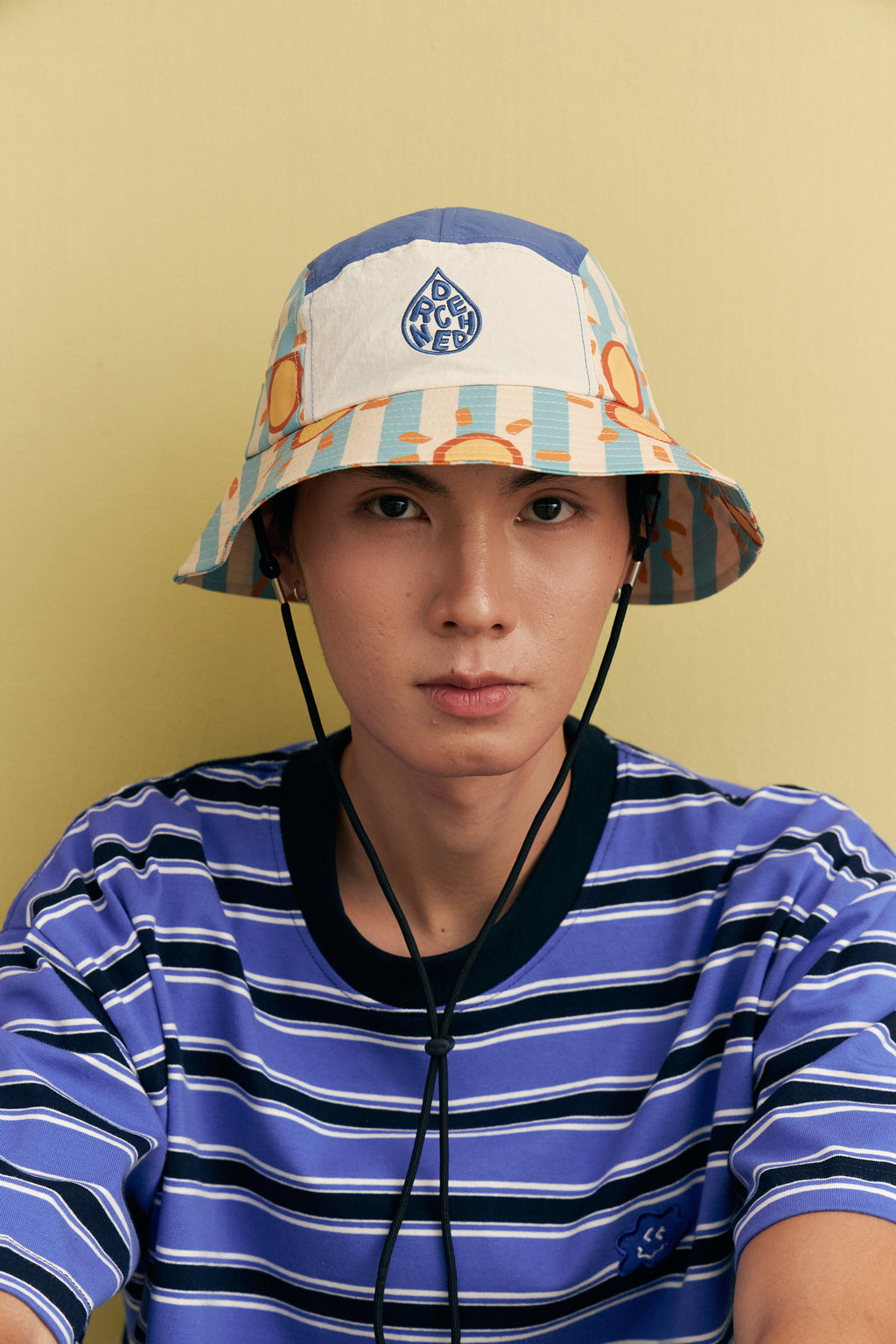 *KIDS* Smitten By Pattern Collab 5-Panel Bucket Hat - Sun Seeker