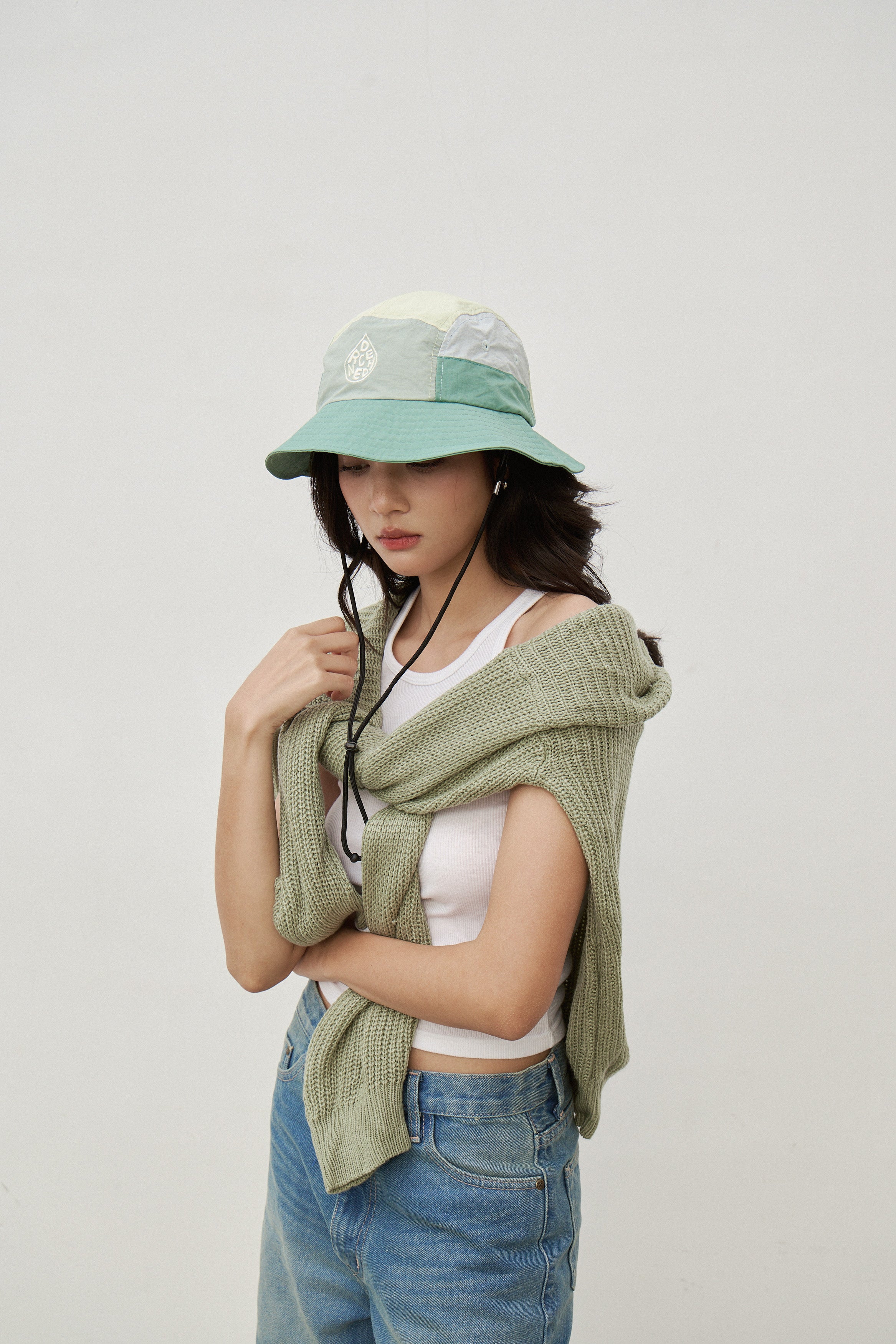 *KIDS* 5-Panel Bucket Hat - Sage