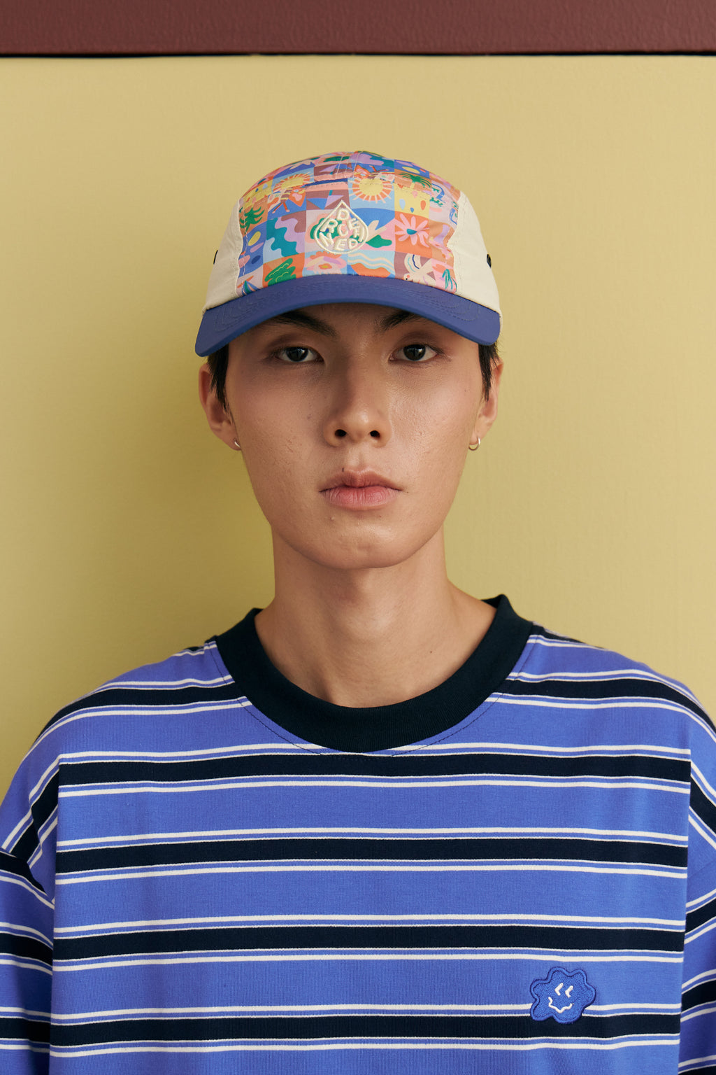 *Smitten By Pattern Collab* 5 Panel Cap - Drenched Tiles