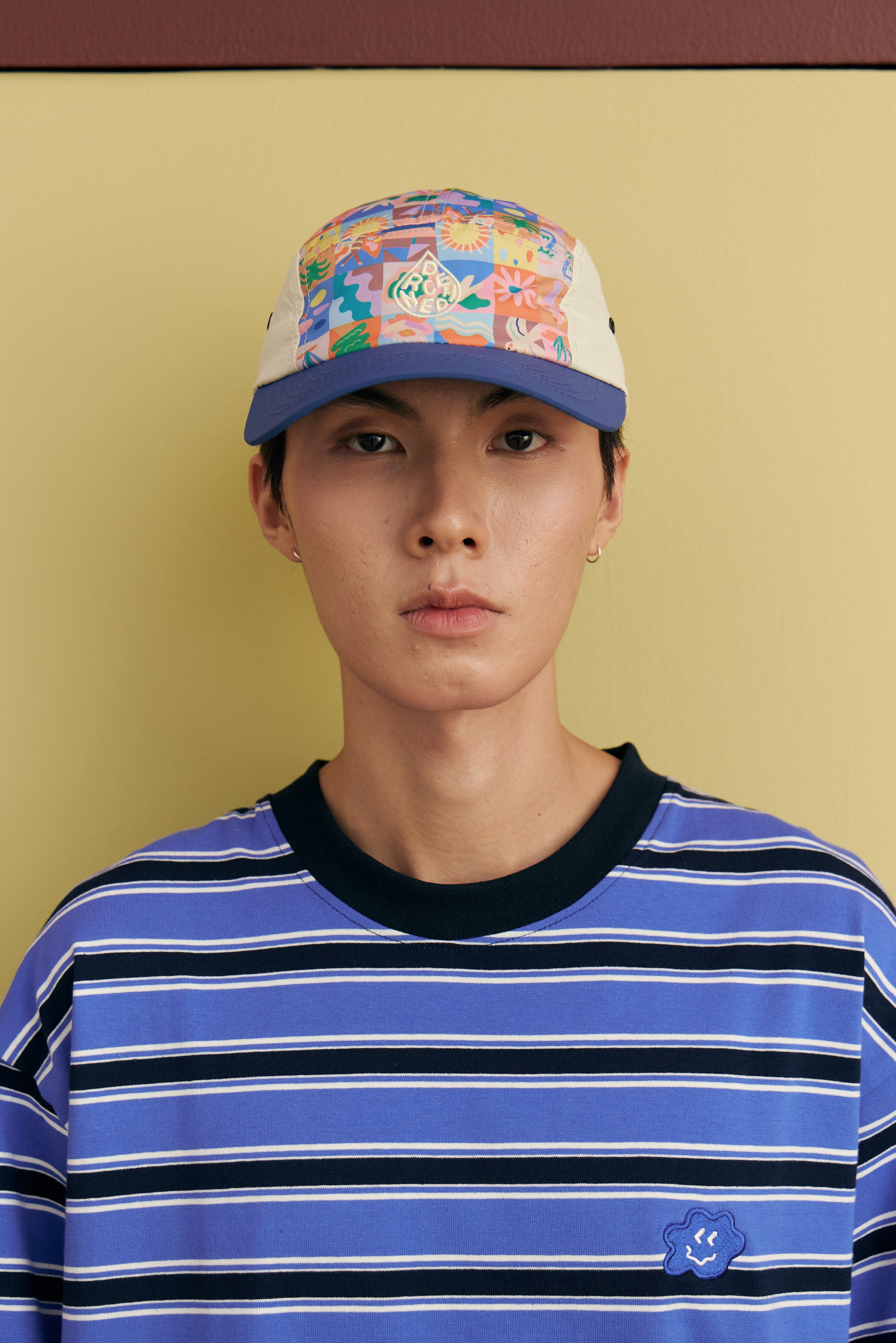 *Smitten By Pattern Collab* 5 Panel Cap - Drenched Tiles