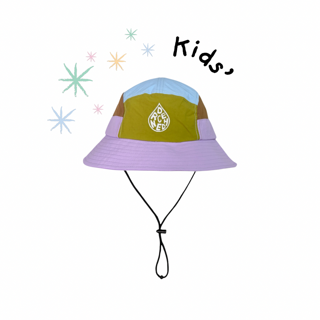 *KIDS* 5-Panel Bucket Hat - Lilac (pre-order)