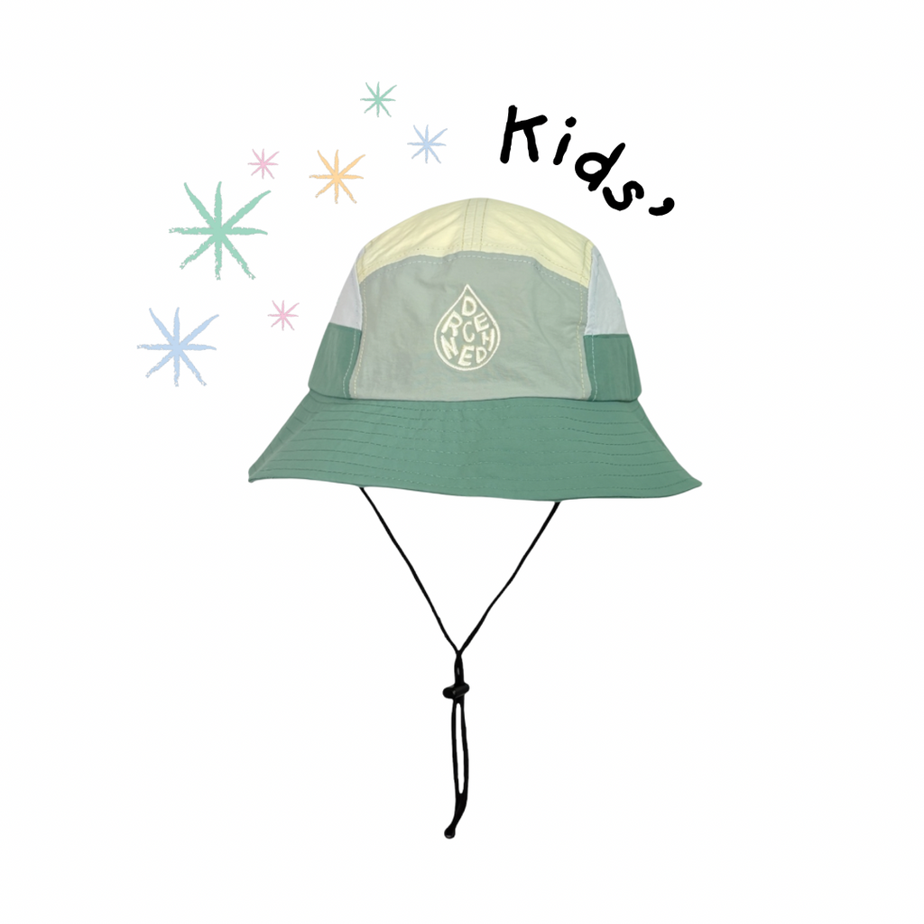 *KIDS* 5-Panel Bucket Hat - Sage (pre-order)