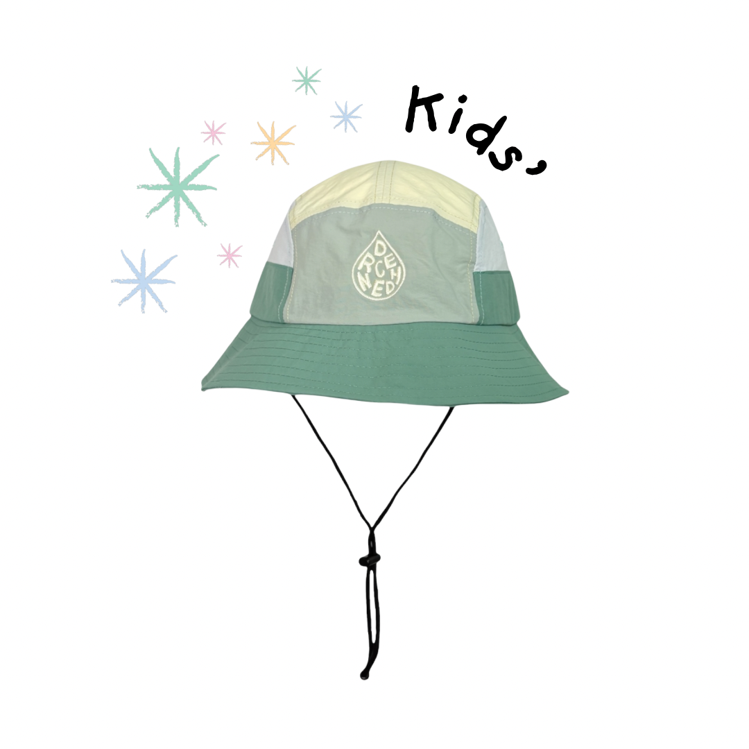 *KIDS* 5-Panel Bucket Hat - Sage (pre-order)