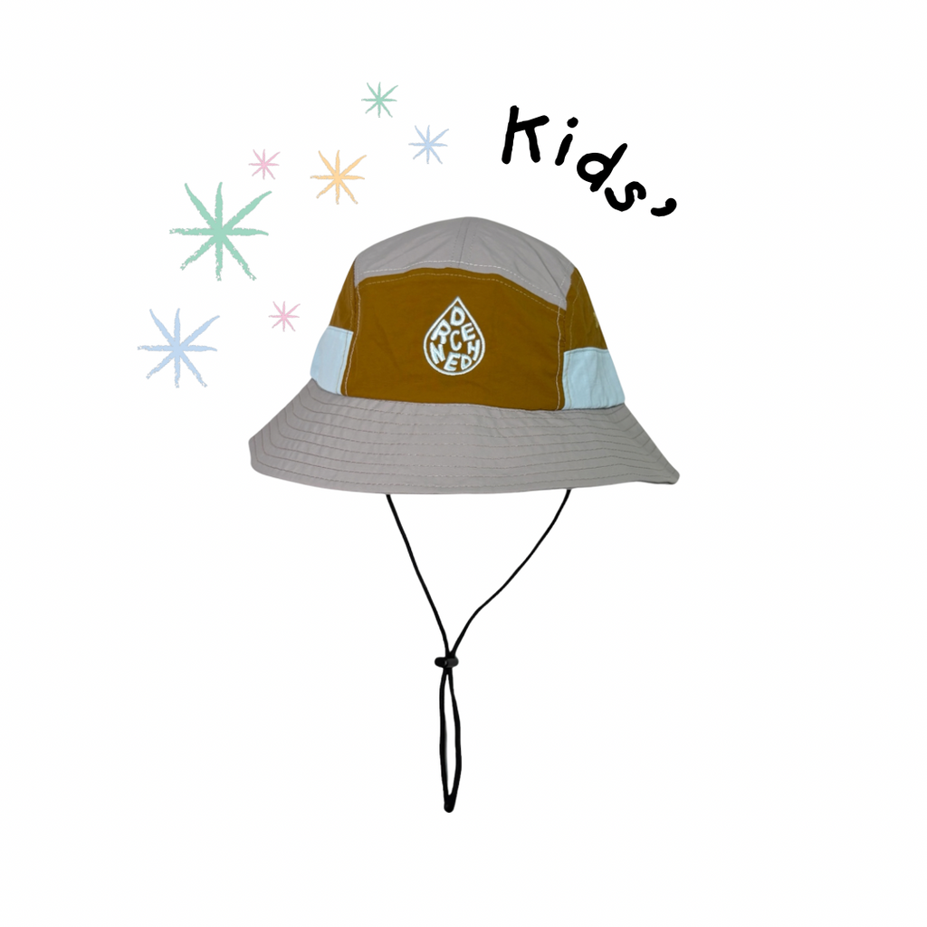 *KIDS* 5-Panel Bucket Hat - Slate (pre-order)