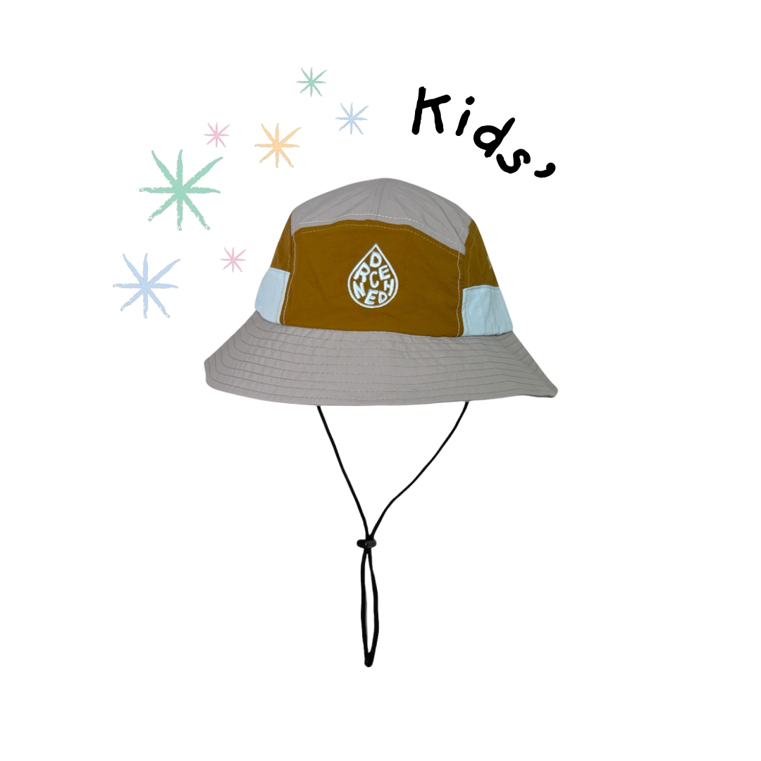 *KIDS* 5-Panel Bucket Hat - Slate (pre-order)