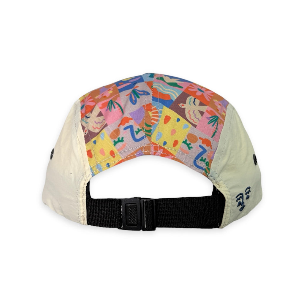 *Smitten By Pattern Collab* 5 Panel Cap - Drenched Tiles (pre-order)