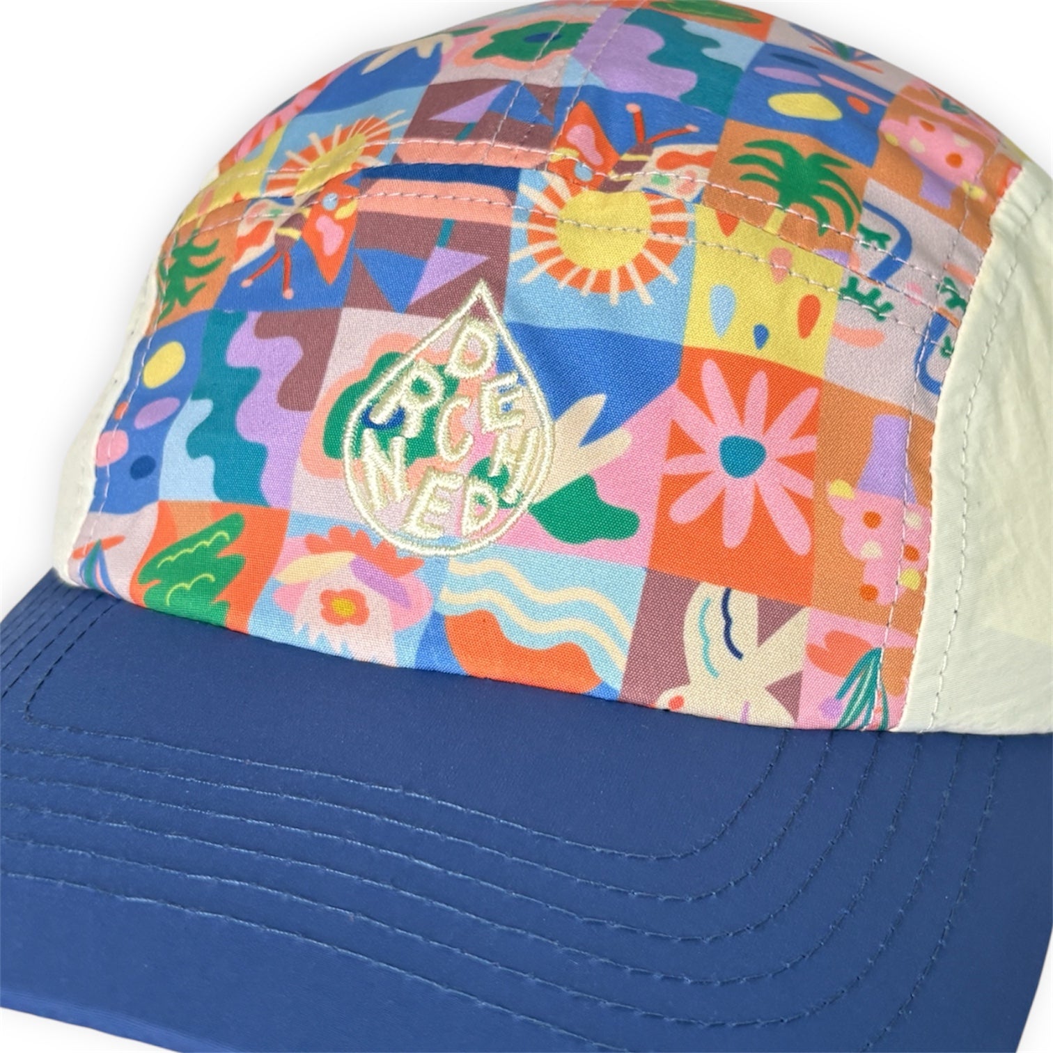 *Smitten By Pattern Collab* 5 Panel Cap - Drenched Tiles (pre-order)