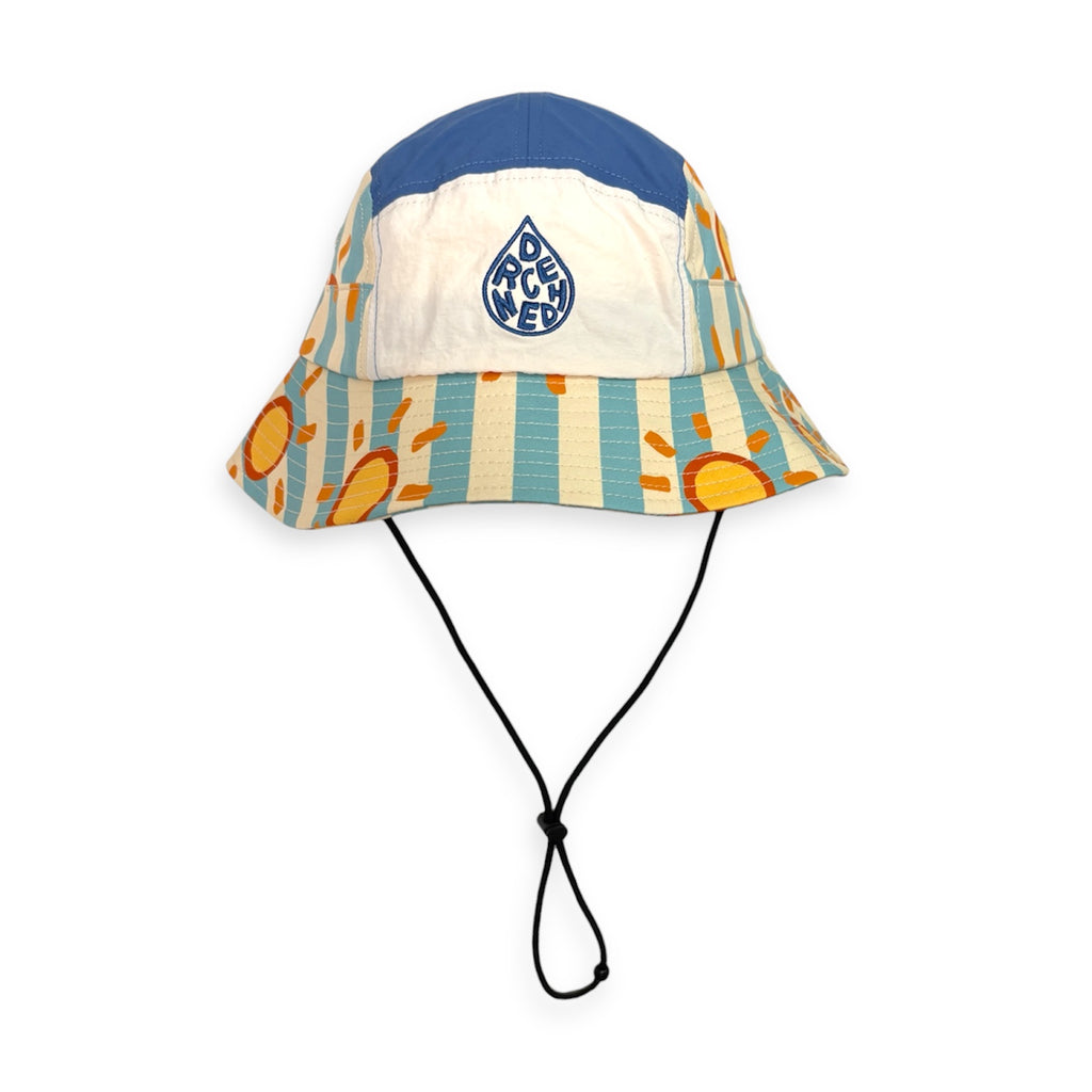 *KIDS* Smitten By Pattern Collab 5-Panel Bucket Hat - Sun Seeker