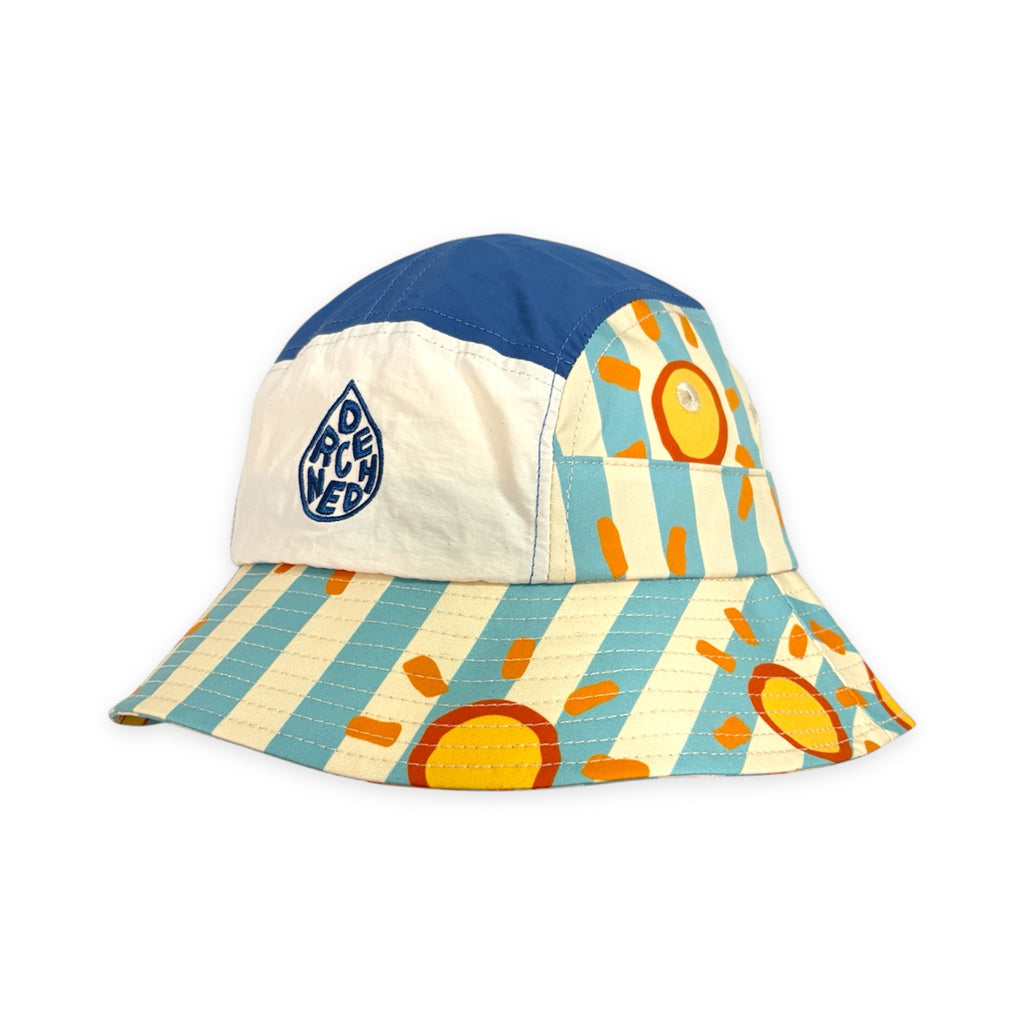 *KIDS* Smitten By Pattern Collab 5-Panel Bucket Hat - Sun Seeker