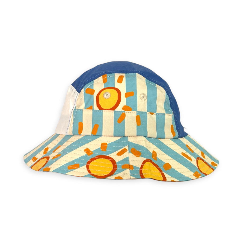 *KIDS* Smitten By Pattern Collab 5-Panel Bucket Hat - Sun Seeker