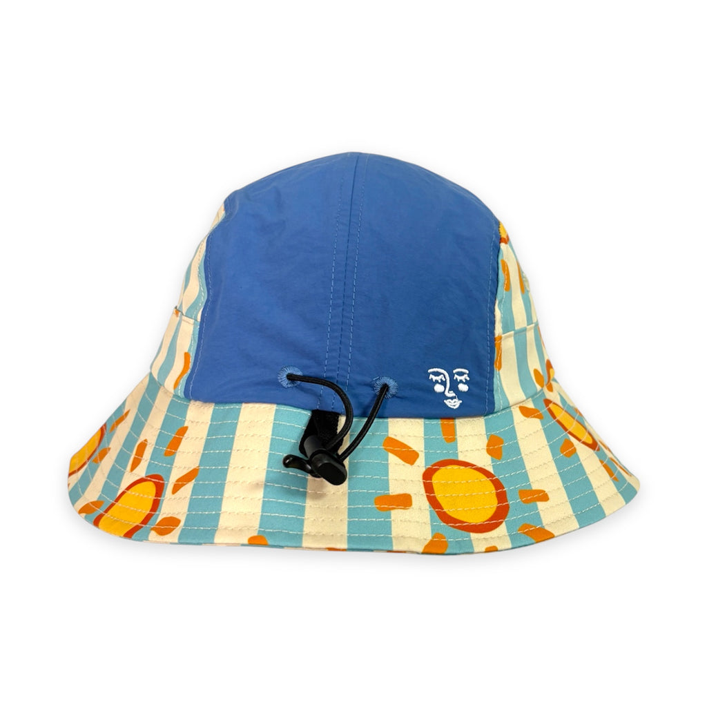 *KIDS* Smitten By Pattern Collab 5-Panel Bucket Hat - Sun Seeker