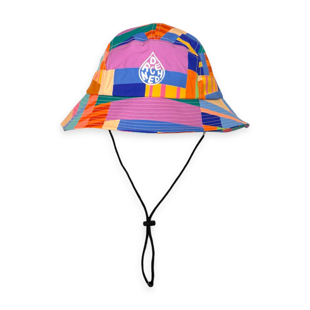 *Smitten By Pattern* 5-Panel Bucket Hat - Candy Grid (pre-order)