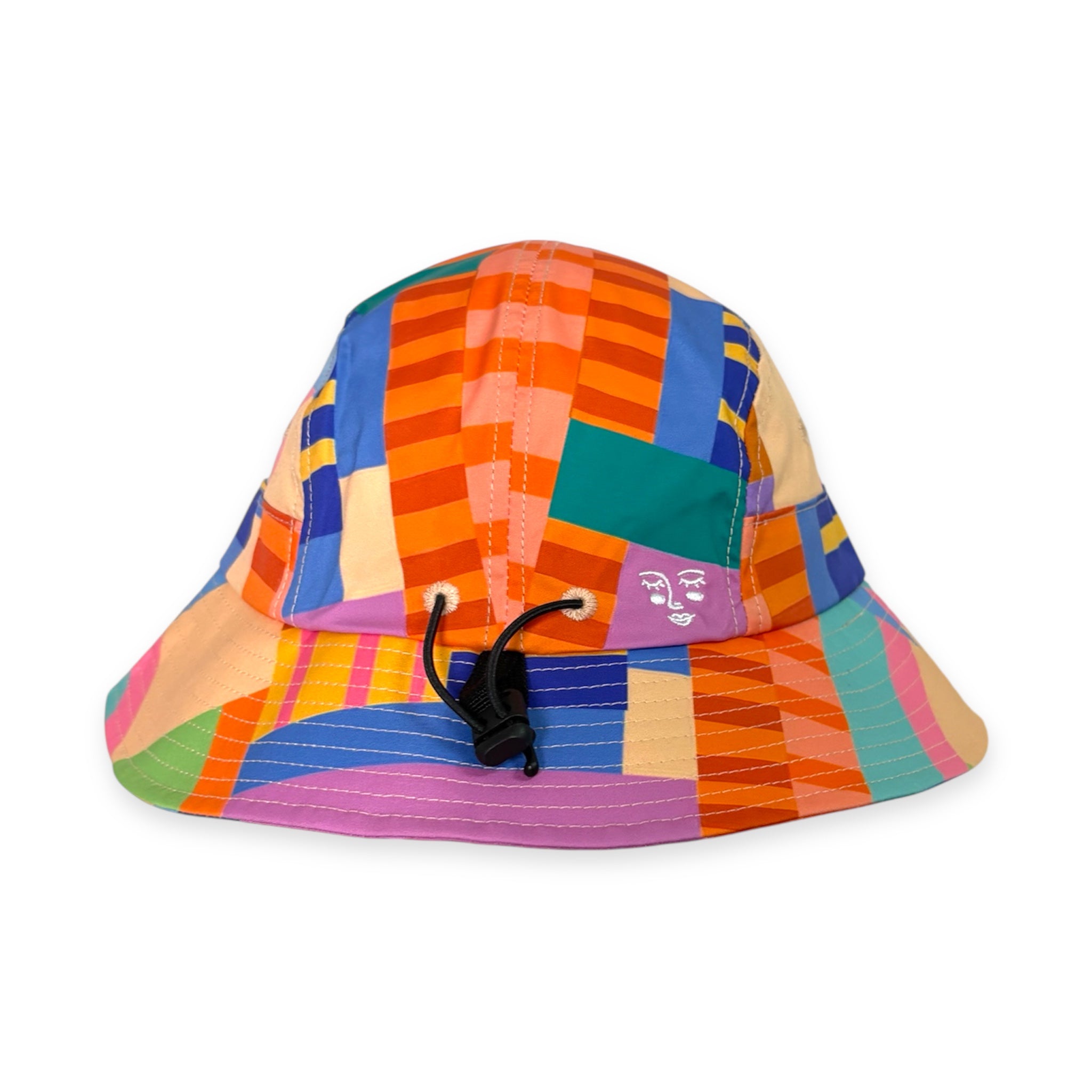*Smitten By Pattern* 5-Panel Bucket Hat - Candy Grid (pre-order)