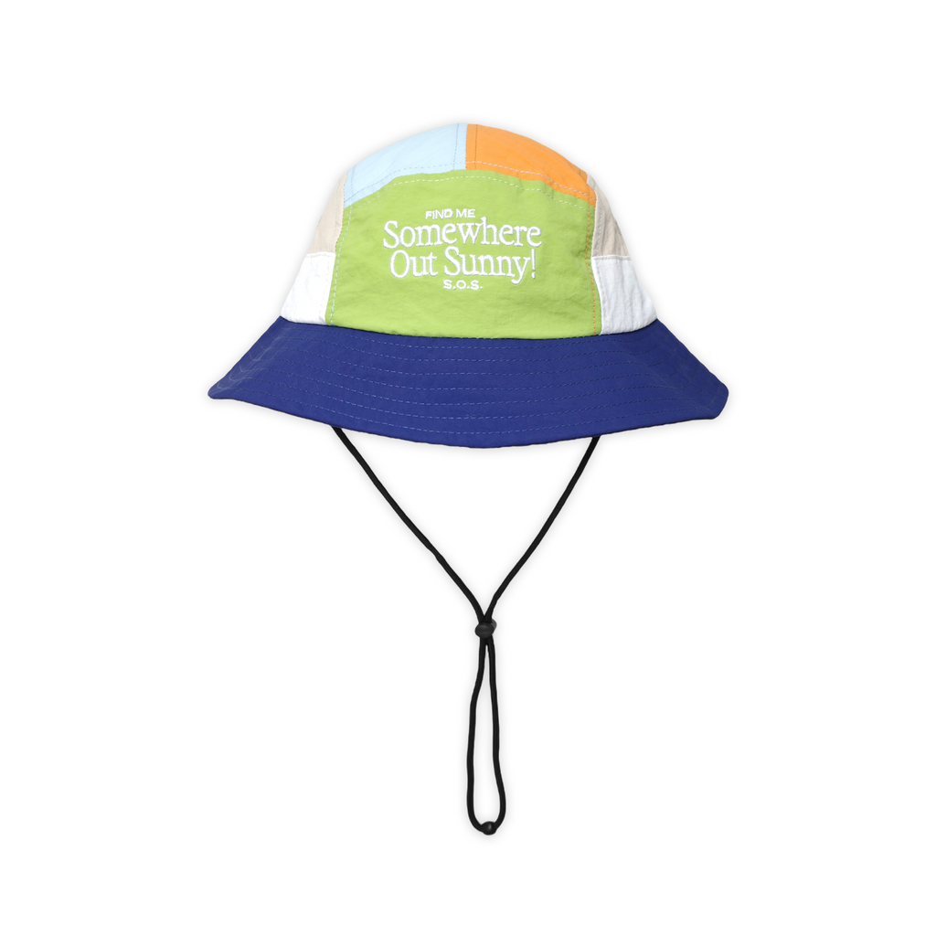 *Wacky Wears Collab* 5-Panel Bucket Hat - S.O.S. Navy