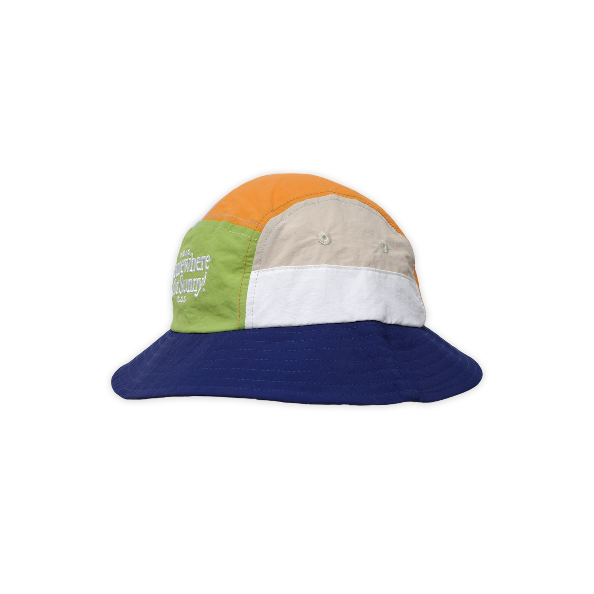 *Wacky Wears Collab* 5-Panel Bucket Hat - S.O.S. Navy