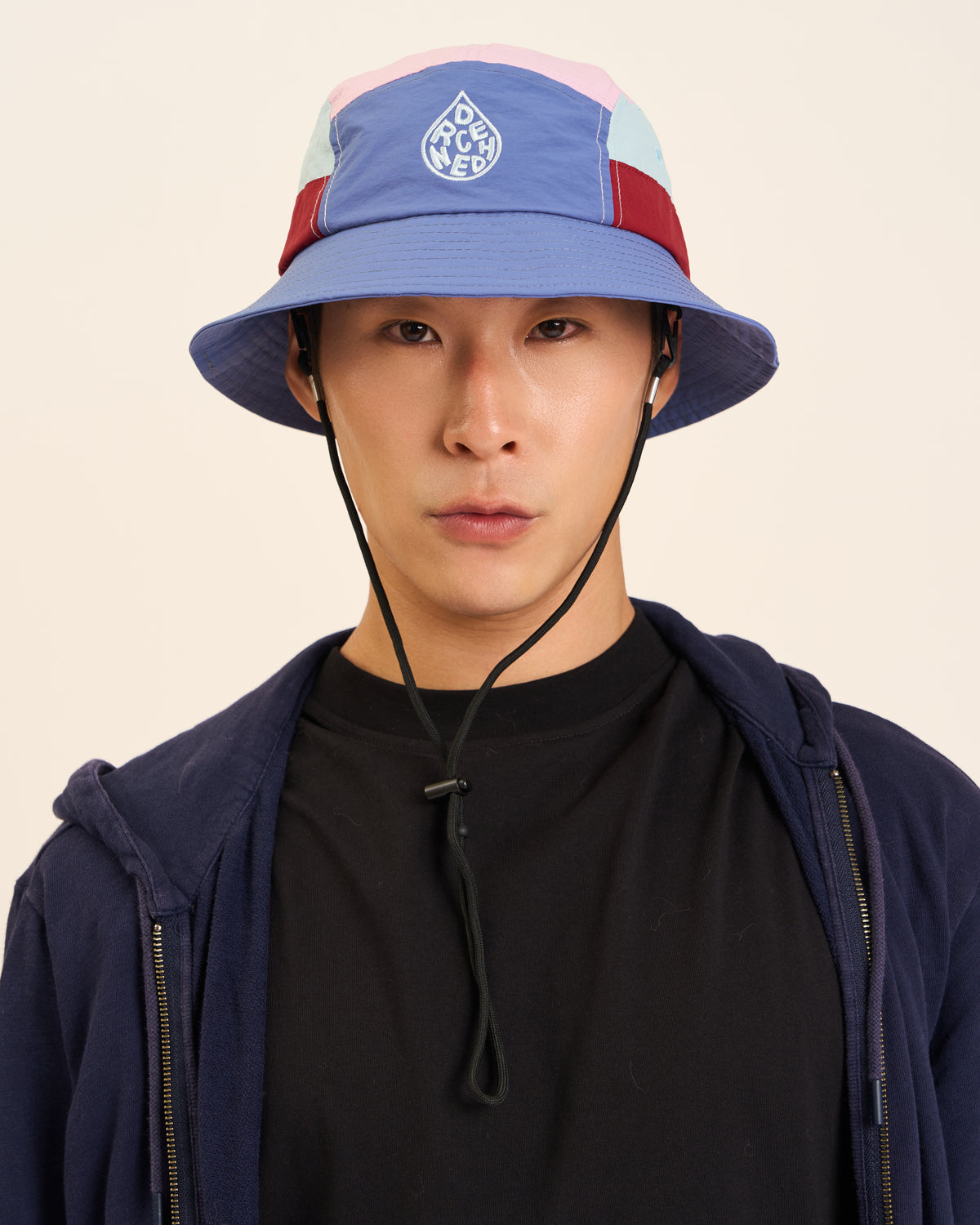 5-Panel Bucket Hat - Blue Cherry