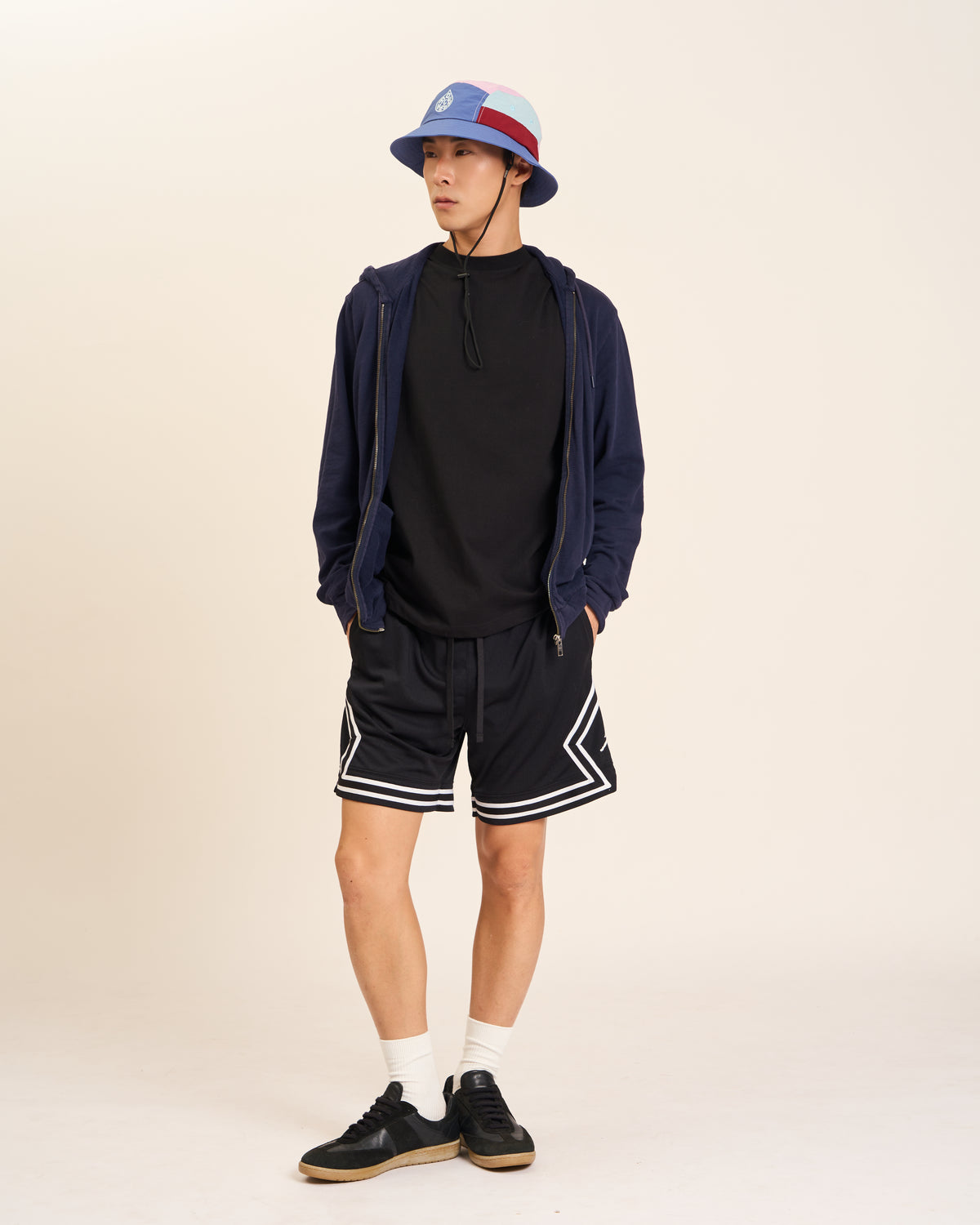 5-Panel Bucket Hat - Blue Cherry