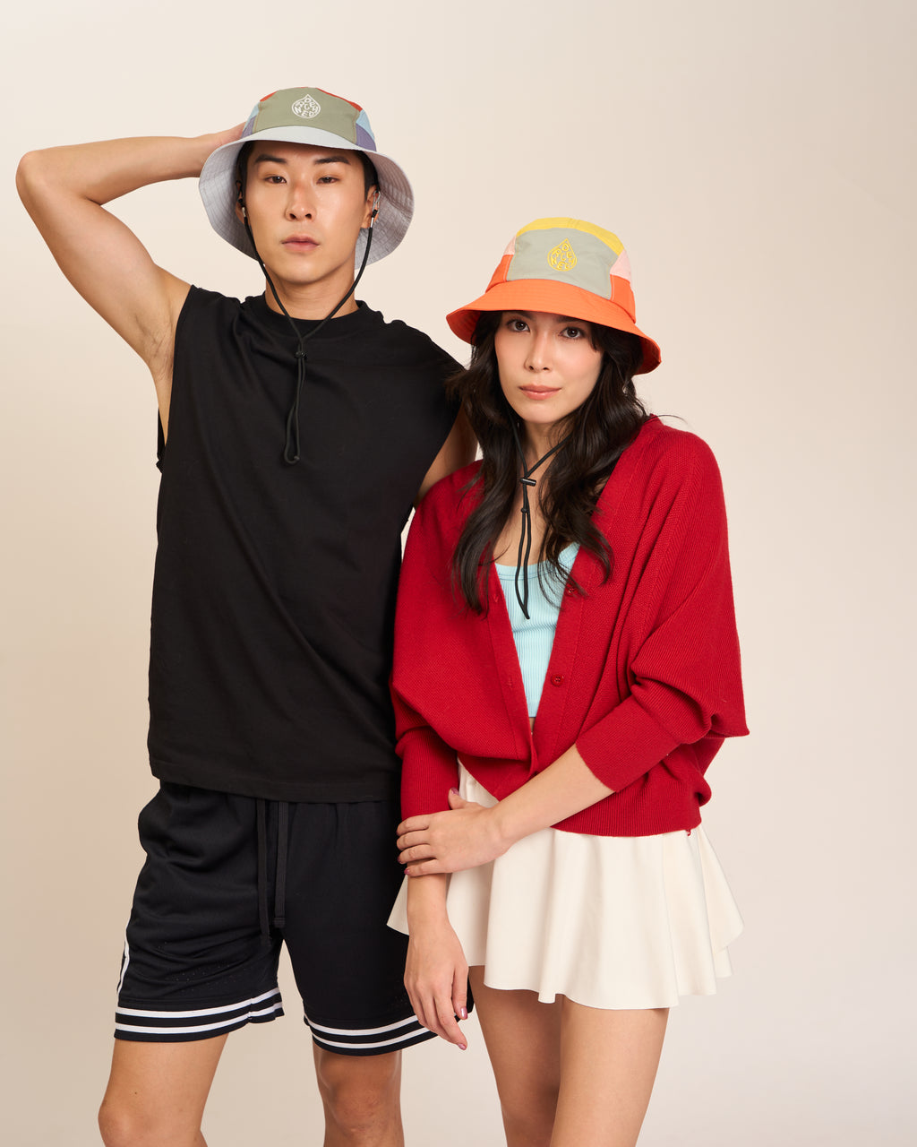 5-Panel Bucket Hat - Papaya