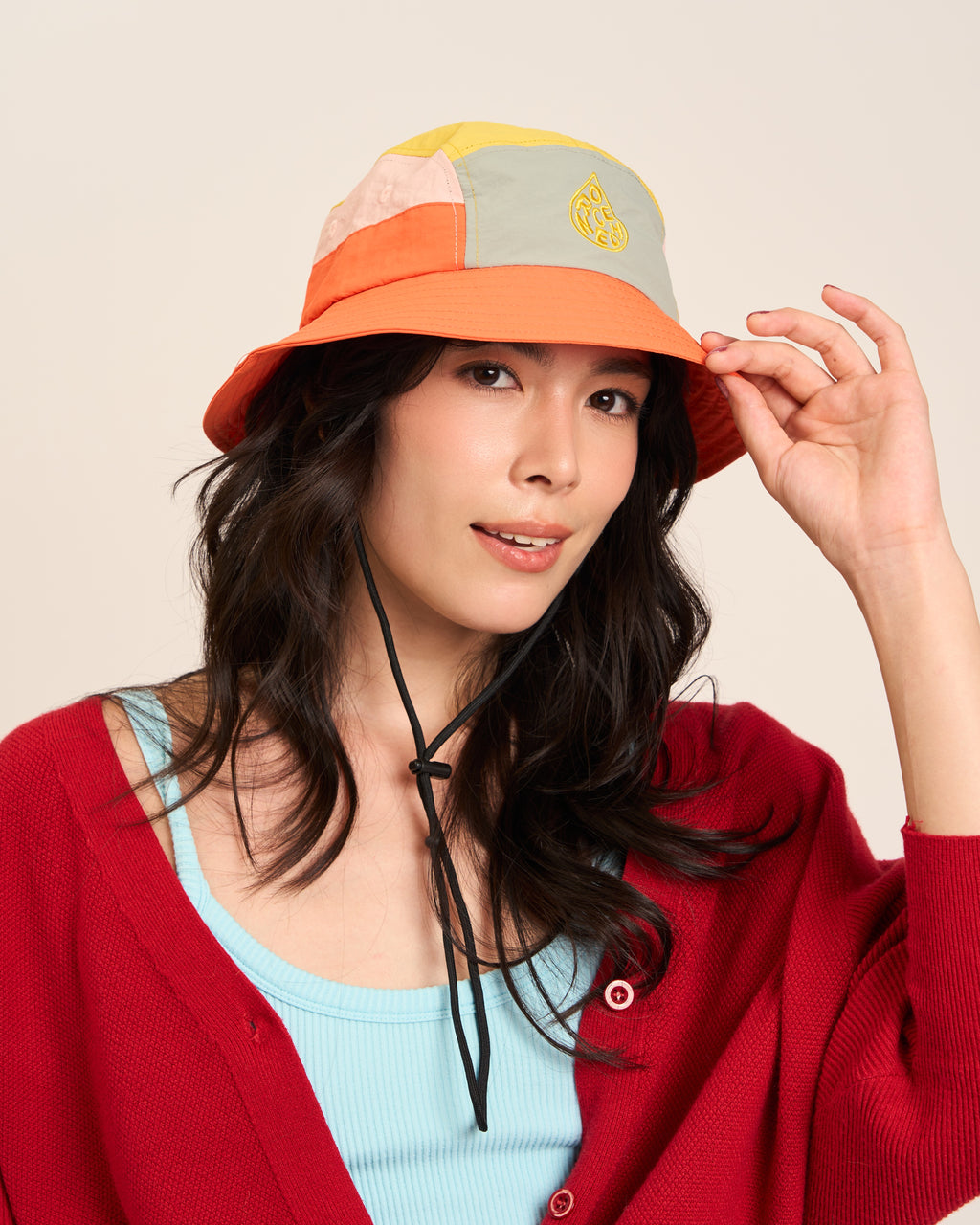 5-Panel Bucket Hat - Papaya